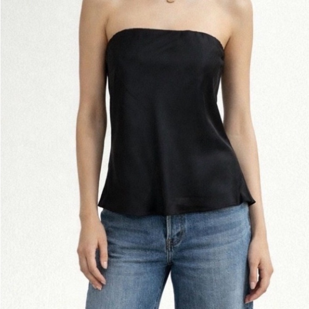 DONNI. Black Strapless Camisole